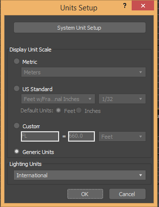 unit dailog box (Rendering in 3ds Max)