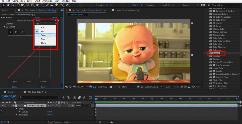 after effects color correction plugin download