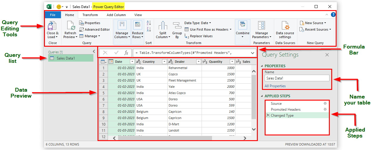 Power Query Editor