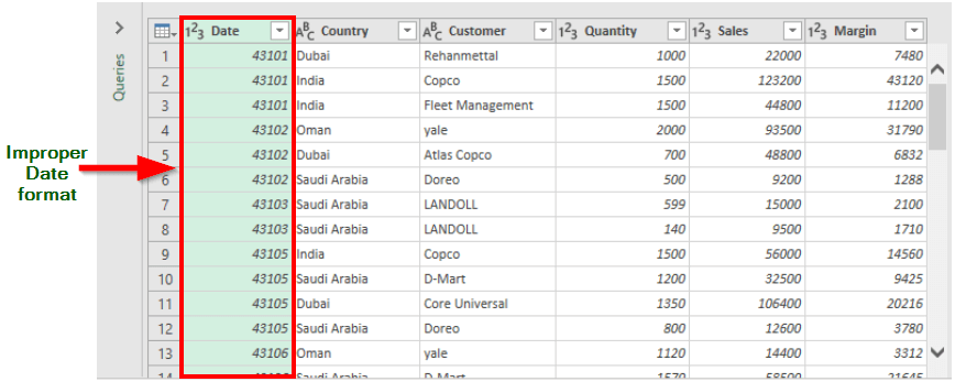 Power Query Ribbon 