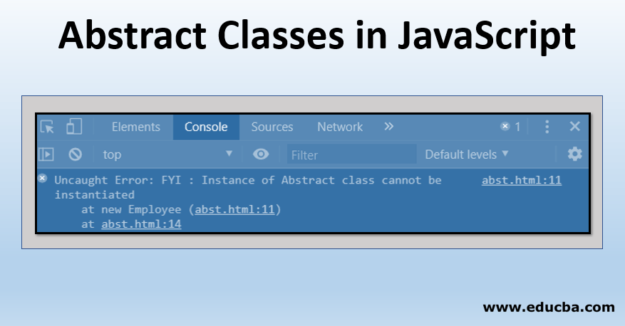 Abstract Classes in JavaScript