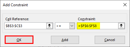 Add constraint 1