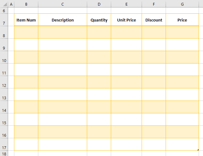 blank invoice excel template 2 methods to create invoice from scratch