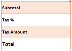 Blank Invoice Excel Template Example 2-6