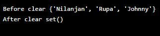 Python Sets | Different methods in Python sets and the Syntax