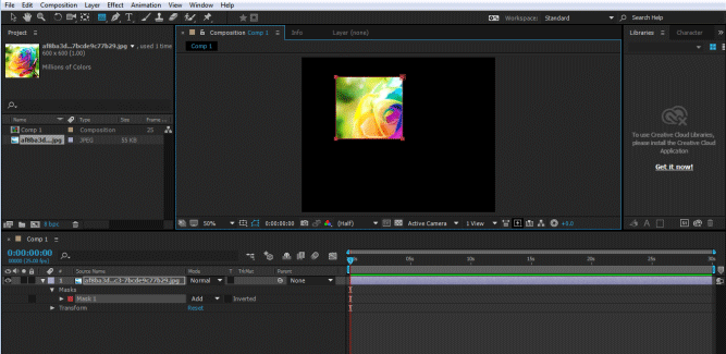 color key masking in after effects