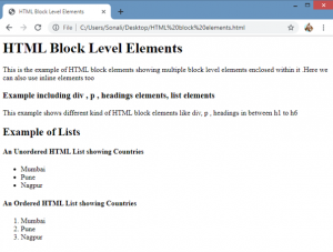 HTML Blocks  Learn Different Elements of HTML Blocks