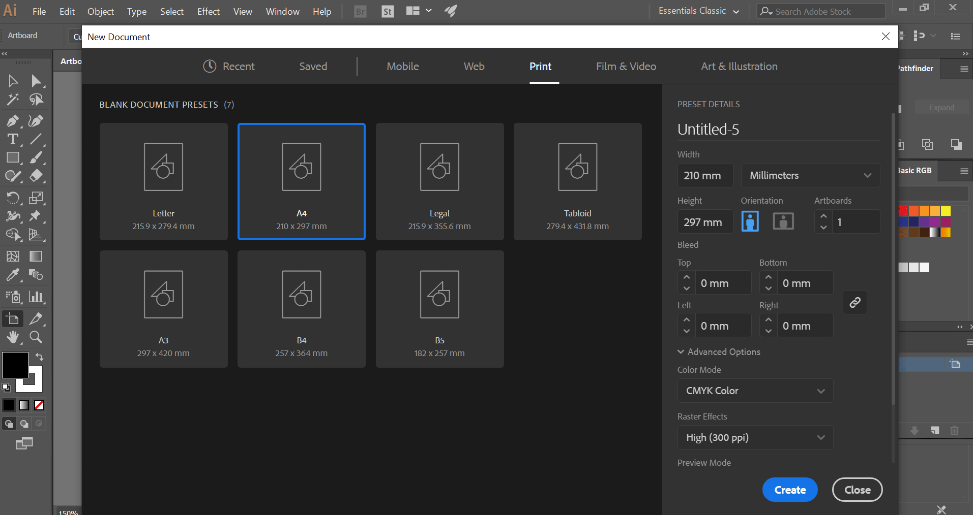 resize artboard illustrator