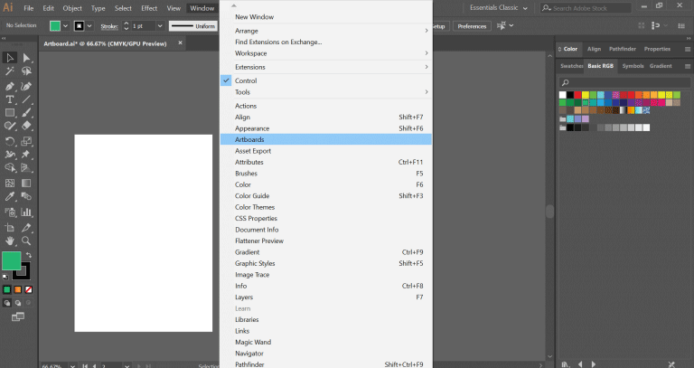 illustrator resize artboard to fit image