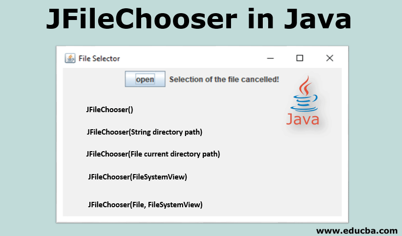 JFileChooser in Java