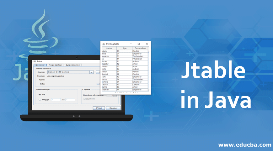 Jtable In Java Constructors Methods And Program Of Jtable In Java 1170