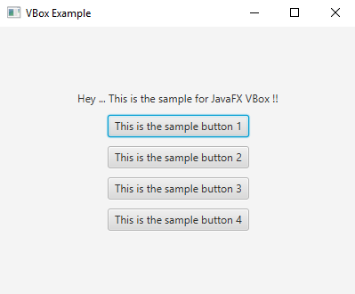 JavaFX VBox sample