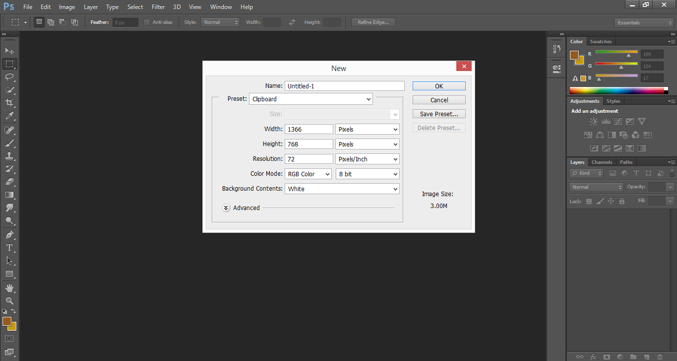 Layer Dialog Box