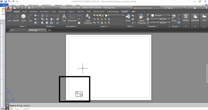 how-to-set-drawing-in-layout-in-autocad