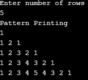 Number Patterns in Java eg14