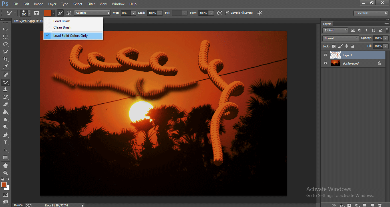 Mixer Brush Tool Steps to Use Mixer Brush Tool