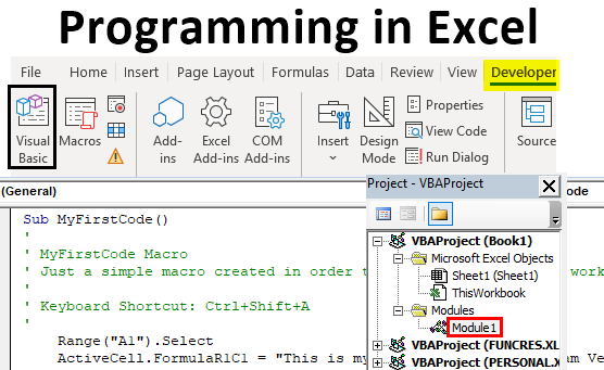 Programming in Excel Using VBA Macros (Stepwise Tutorial + Example)