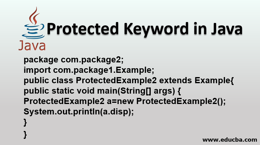 Use Of Protected Keyword In Java