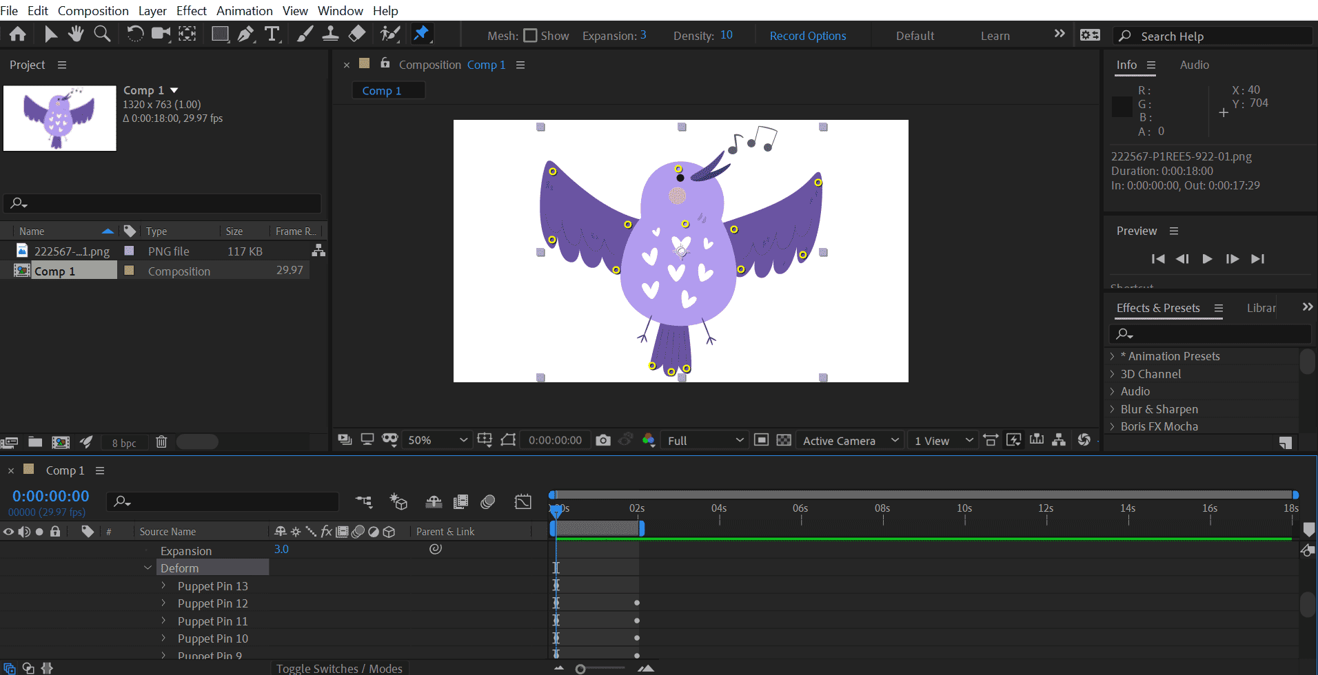 Puppet Tool in After Effects | Transform Static Images to Lively Animations