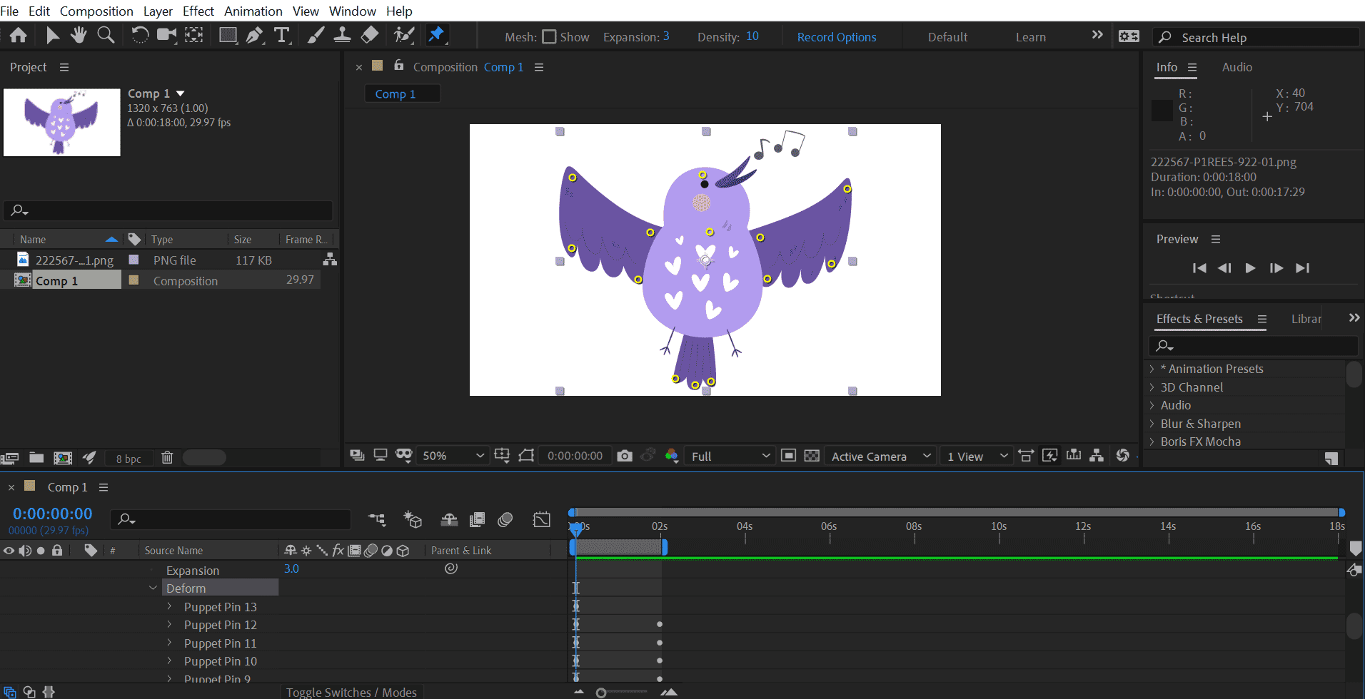 After effects puppet engine не работает