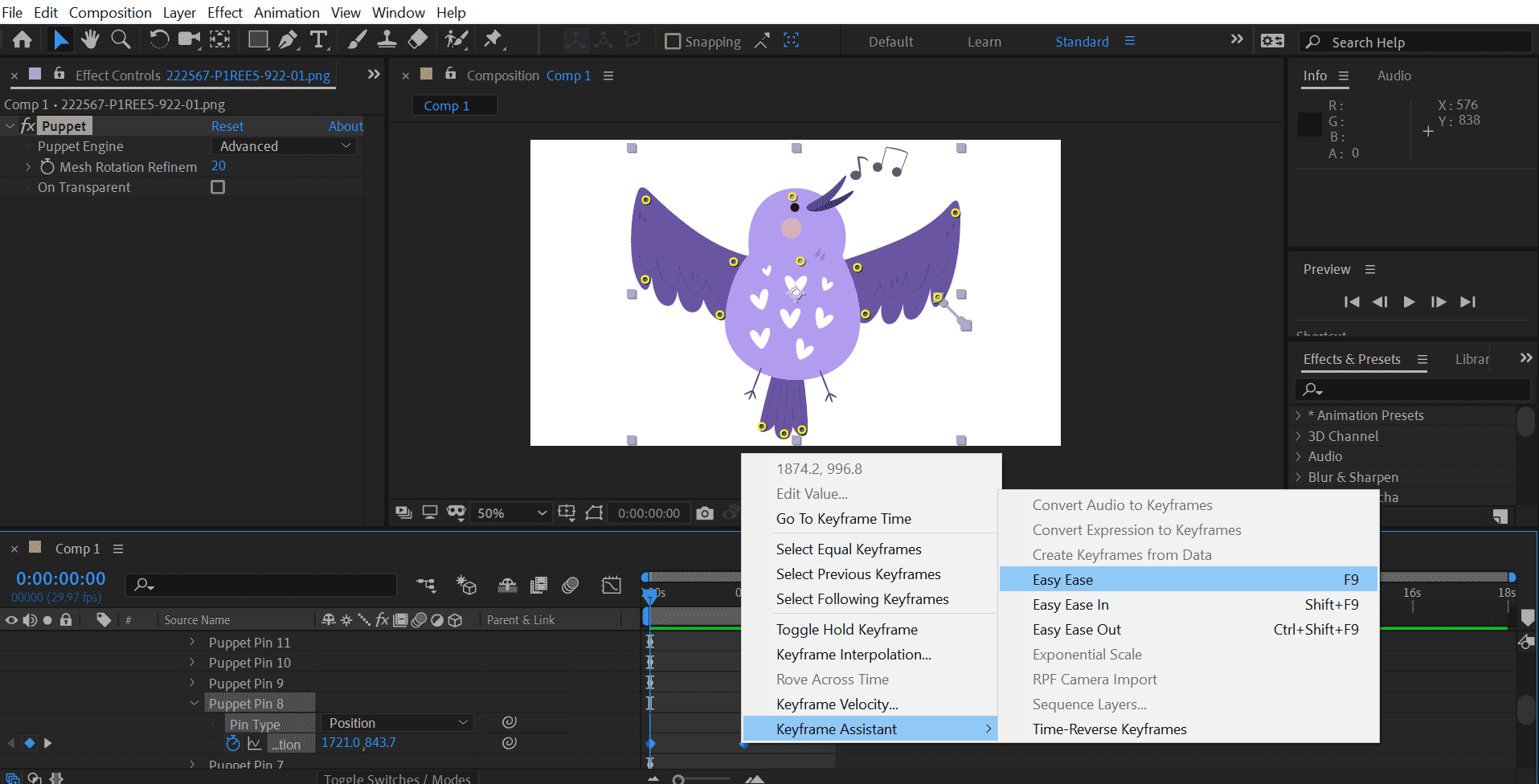 Puppet Tool in After Effects | Transform Static Images to Lively Animations