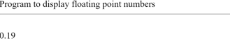 Floating-point numbers