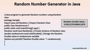 Random Number Generator in Java | Functions Generator in Java