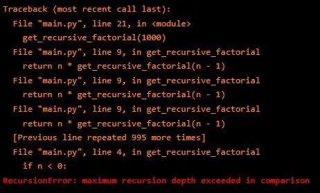 Recursion Error