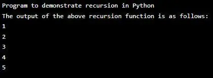 Recursive Function in Python Example 1