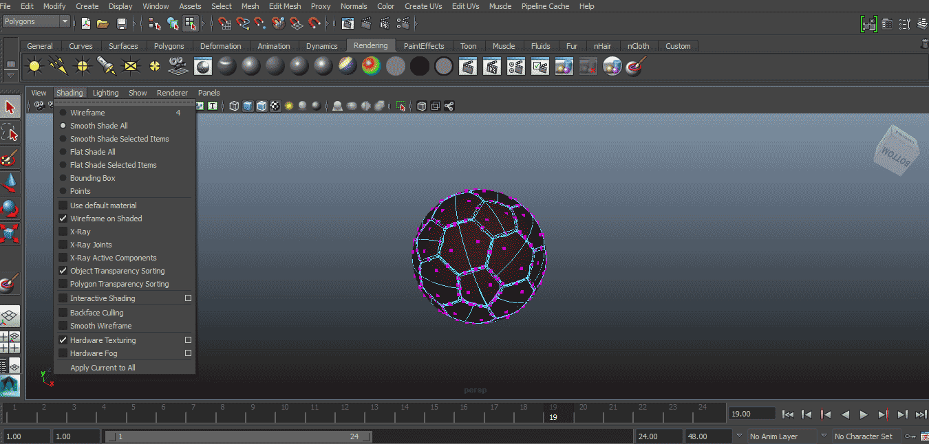 wireframe on shaded