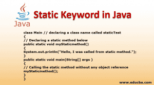 Static Keyword in Java | Simple Guide to Static Keyword in Java