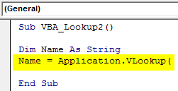 VBA Lookup Example 2-3