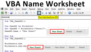 VBA Name Worksheet | How to Change Name of Worksheet in Excel VBA?