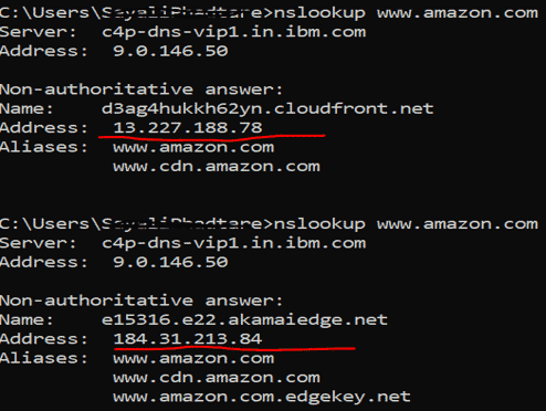 Windows Networking Commands nslookup