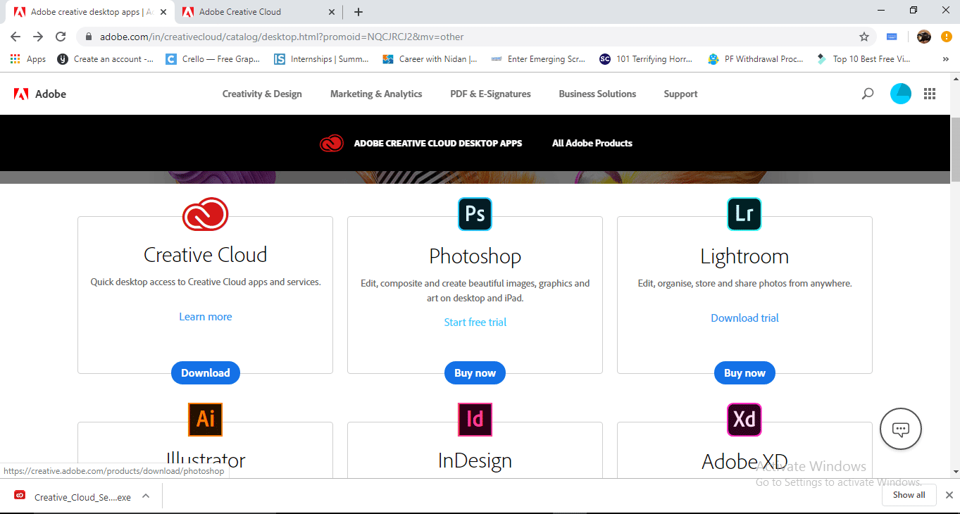 icon app (Install Adobe Creative Cloud)