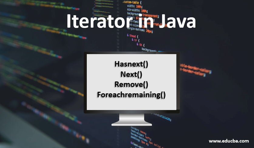 Iterator in Java