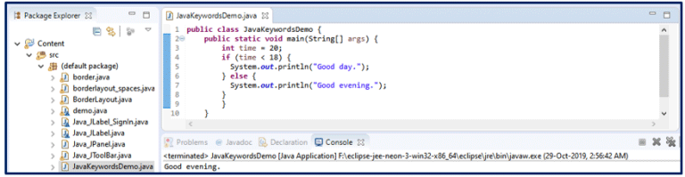 Java Keywords | List of Important Set of Keywords In Java