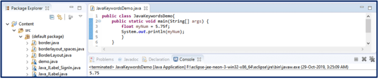 Java Keywords | List of Important Set of Keywords In Java