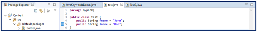 Java Keywords