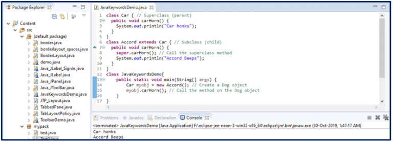 Java Keywords | List of Important Set of Keywords In Java