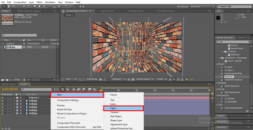 3D Effects in After Effects | Creating a Room with color in 3D Effects