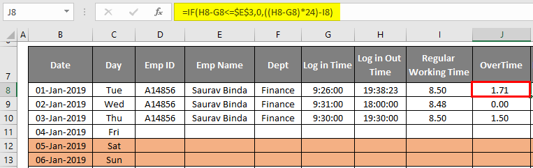 overtime hours