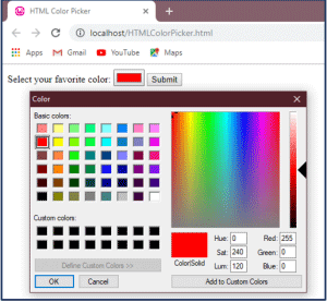 HTML Color Picker | Find Color Codes For Website Using Color Picker