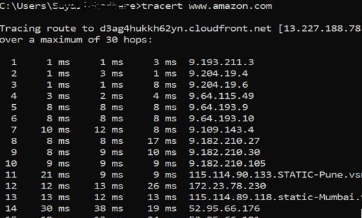 tracert