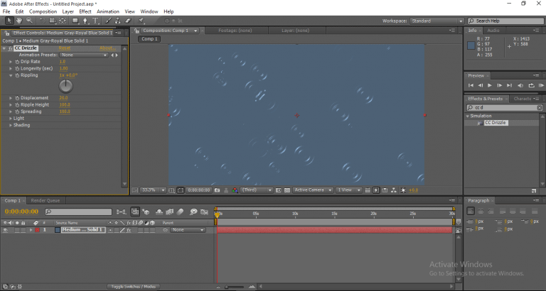 cc rain after effects download