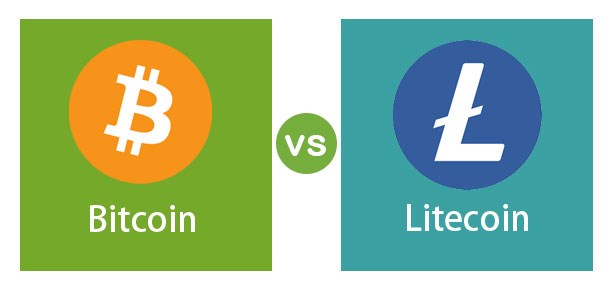 bitcoin vs grafico litecoin