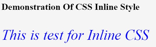 CSS Inline Style | How does CSS Inline Style Work with Examples?