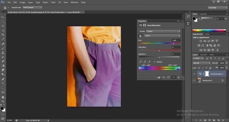 how to change color in photoshop with eyedropper