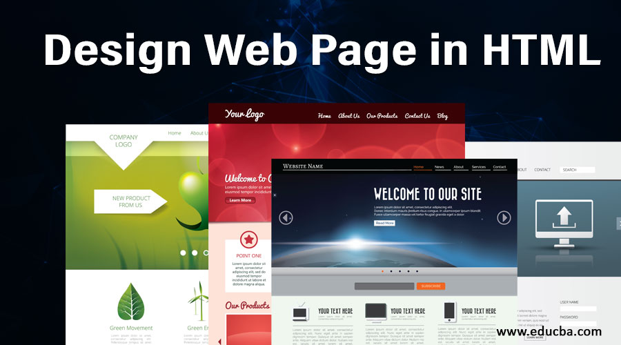 Design Web Page in HTML | Step-by-Step Tutorial | eduCBA
