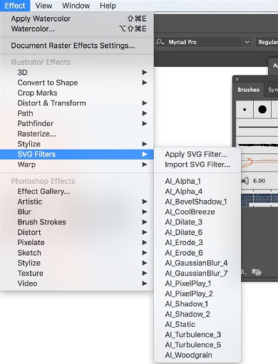 adobe illustrator svg filters google